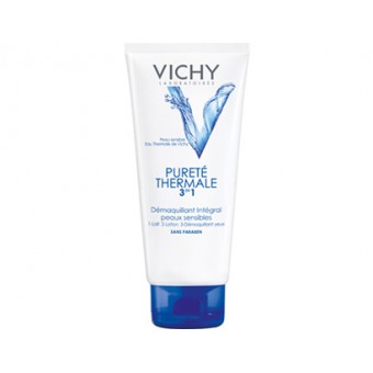 Vichy Purete thermale Γαλάκτωμα καθαρισμού, Τονωτική Λοσιόν  & Ντεμακιγιάζ Ματιών 3 σε 1 - 200ml