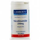 Lamberts vitamine nicotinamide 250mg (B3 niacine) 100 tabs