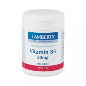 Lamberts vitamin B6 50mg pyridoxine (100 tabs)