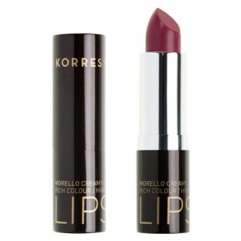 Korres Morello Creamy Lipstick 3.5ml Ν.28 Λαμπερό Μωβ Κραγιόν